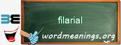 WordMeaning blackboard for filarial